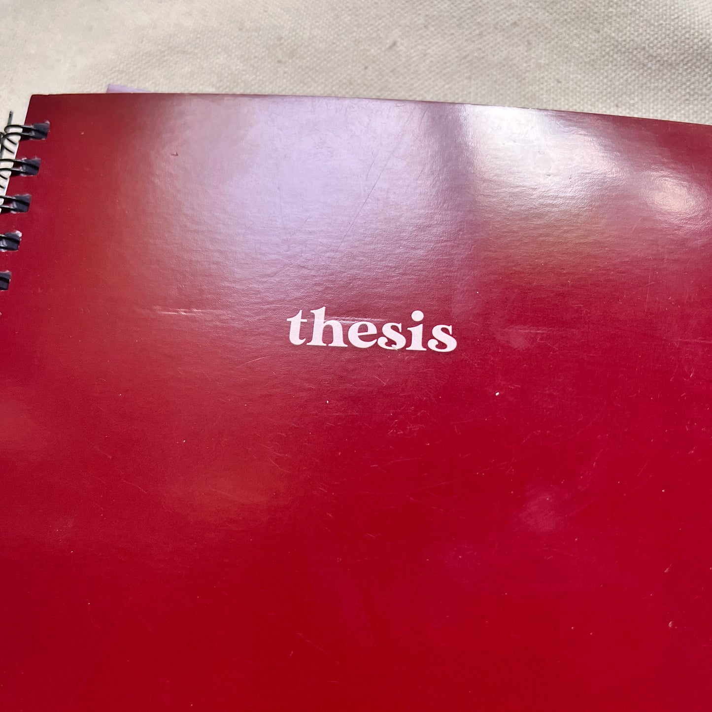 Thesis Notebook - B grade